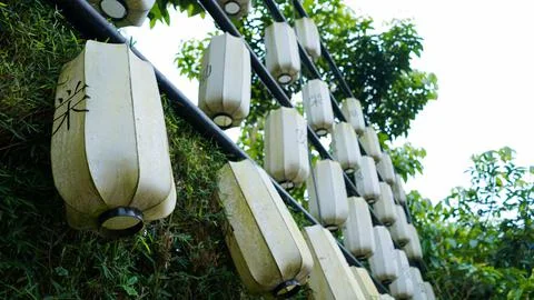 White Lantern Foto stock