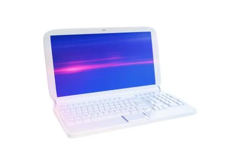 White laptop Stock Illustration