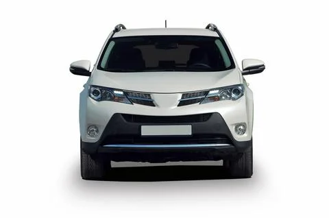 White large SUV Stock Photos