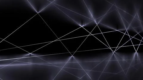 White Laser Beams With Reflections 스톡 일러스트