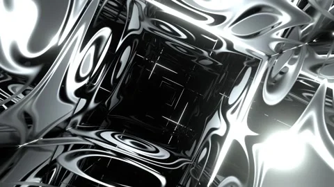 White Laser Light Movement in the Fantasy Infinite Tunnel Background VJ Loop Stock-Footage 334719866
