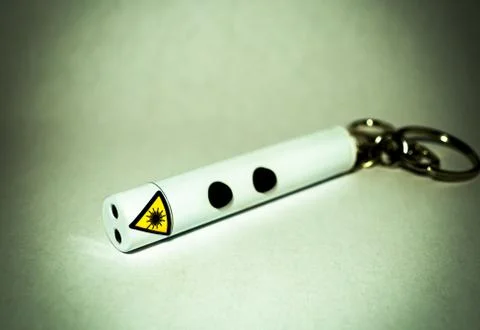 White laser pointer 스톡 사진