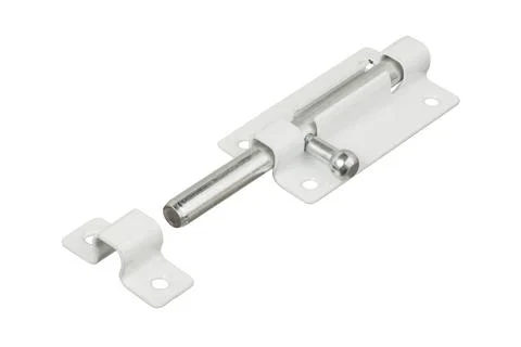 White latch isolated on white background Stock Photos