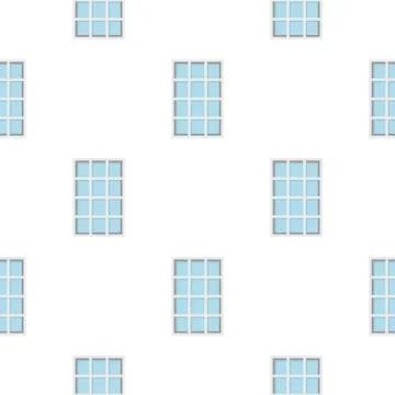 White latticed rectangle window pattern flat Stockillustratie