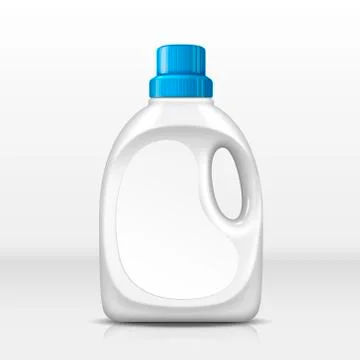 White laundry bottle Illustrazione stock