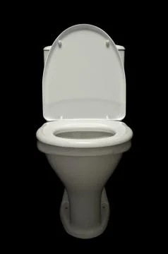 White lavatory pan  Stock Photos
