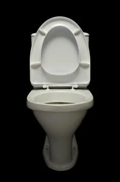 White lavatory pan  Stock Photos