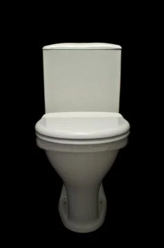 White lavatory pan  Stock Photos