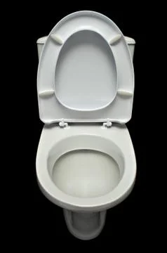 White lavatory pan Stock Photos