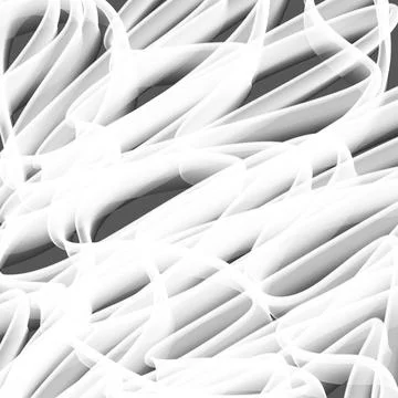 White Layered Ribbon Tangle Abstract Background Stock Illustration