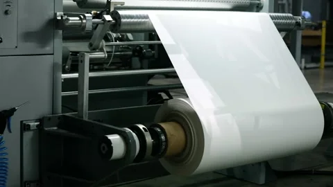 White layout print industrial priniting post production, industry paper Stock Footage 140210107