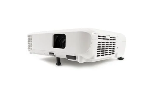 White LCD Projector Video Presentation and Home Theatre Entertainment isola.. Stock Photos