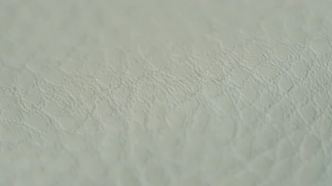 White leather close-up, genuine or artificial leather. Animal skin material Stock Footage 166320622