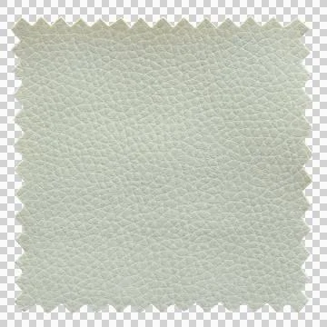 White leather samples texture isolated with clipping path for mockup Foto stock