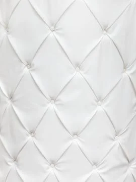 White leather texture with buttons Stock Photos