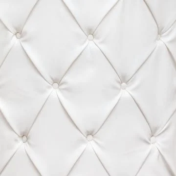 White leather texture with buttons Stock Photos