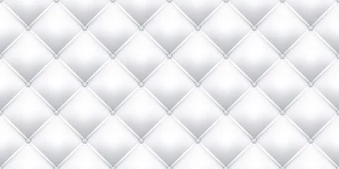 White leather upholstery texture pattern background. Vector seamless vintage  Illustrazione stock