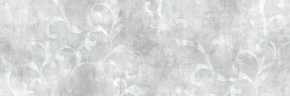 White leaves pattern with cement texture イラスト素材