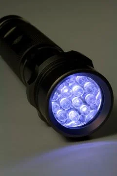 White LED Flashlight Stock Photos