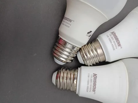 White led light bulb. Stock Photos