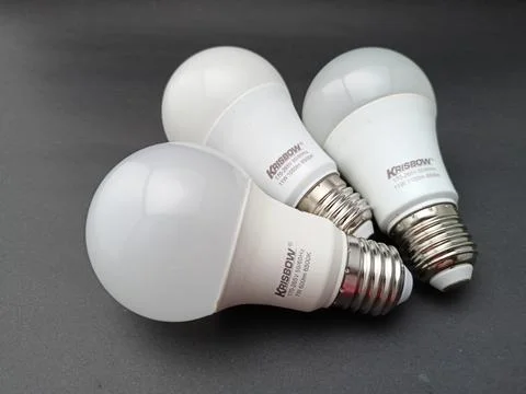White led light bulb. Stock Photos
