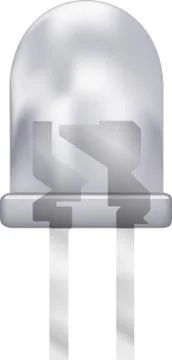 White led. Vector illustration. Stock Illustration