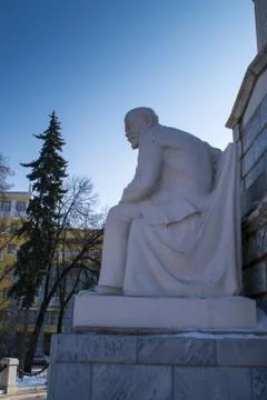 White Lenin Statue Stock Photos