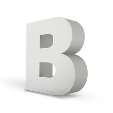 White letter b Stock Illustration