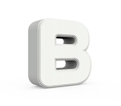 White letter B Stock Illustration