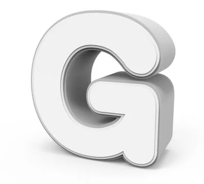 White letter G Stock Illustration