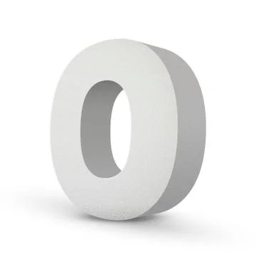 White letter o Stock Illustration