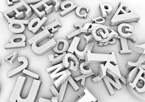 White letters 스톡 일러스트