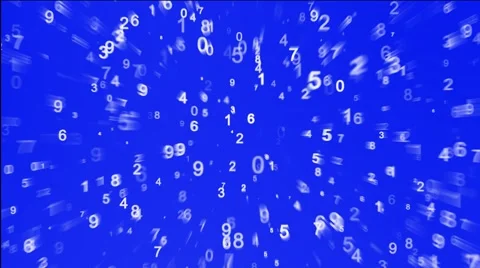White Letters Moving Back And Forth On Blue Background With Echo Effect. 動画素材 66543489