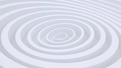 White light architectural background, circles animation, concentric shapes Stock Footage 129977938