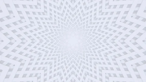 White light architectural background, concentric animation, star shapes Stock Footage 129977921
