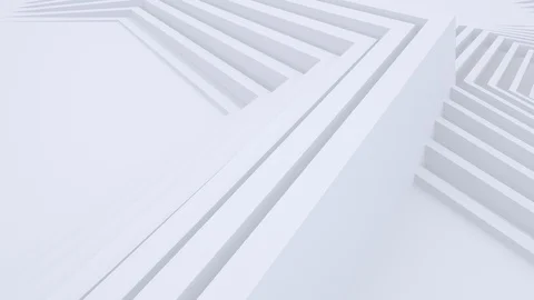 White light architectural background, hexagon animation, honeycomb shapes Stock Footage 129977898