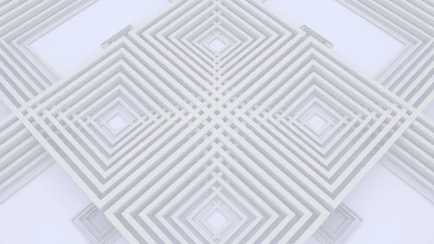 White light architectural background, rectangles animation, square shapes Stock Footage 129977920