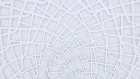 White light architectural background, spiral animation, zigzag shapes Stock Footage 129977899