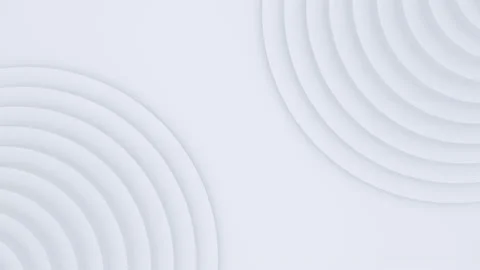 White light background, architectural futuristic construction, 3d motion design Stock Footage 130662691