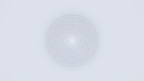 White light background, architectural futuristic construction, 3d motion design Stock Footage 130671515