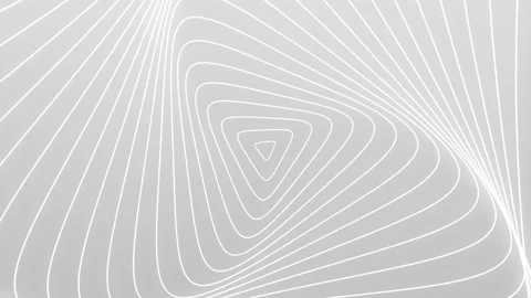 White light background pattern of triangles. 3d rings effect animation. Stock Footage 251383664