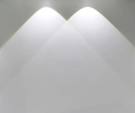 White light beam shines on the wall Stock Illustration