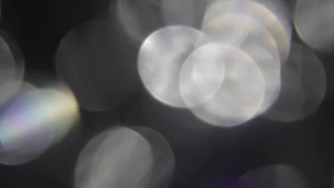 White, Light, bokeh, Moving light bokeh medium bright white and colored prism Vídeo Stock 320170796