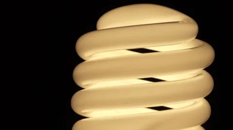 White light bulb in the dark Stock Footage 67615176