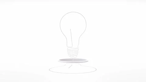 White light bulb out of pipe or tunnel. Video stock 261492774