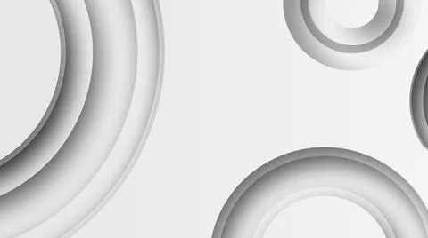 White light circle paper cut and art background, architectural futuristic イラスト素材