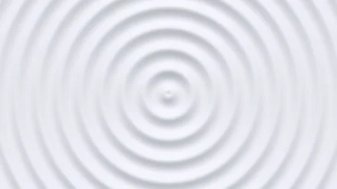 White light clean wavy concentric circular radial dynamic abstract background Stock Footage 194348455