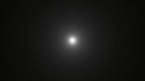 White Light Flare Pulse Loop with Circular Glow on Black Background Stock Footage 340299444