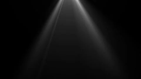 White light rays on black background. Heaven light animation. Dynamic light Stock Footage 296628275