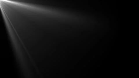 White light rays on black background. Heaven light animation. Dynamic light Stock Footage 296628442